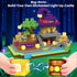 150pcs Set 3+ Magnetic Blocks - Magnetic School Castle with Light Up Blocks - Kids Classroom Sensory Toy for Toddlers