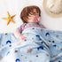 30"x36" Bunnikins & Clover Lightweight Plush Flannel Baby Blanket Super Soft for Boys and Girls, Kids Floral Fleece