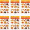 Beistle Fall Leaf Stickers, Pack of 6
