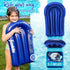 Franklin Sports Aqua Ride Kids Waterslide, 25' Lawn Water Sliding Mat + Inflatable Surf Board, Outdoor Toy