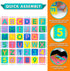 36 12" 12", 123 ProSource Kids Puzzle Alphabet, Numbers, Tiles and Edges Play Mat, by Abc