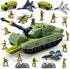 Military Tank Toy Playset, Army Tank Toys with 12 Pcs Army Men,