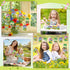 CY2SIDE 80PCS Summer Spring Bugs Jar Coloring Kit - Color Your Own Bug Hanging Ornaments with Ribbon, Spring Insect