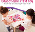 Set Prextex Grocery Store Pretend Play Electronic Toy Cash Register - STEM Cash Register for Kids with Microphone, Play