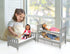Badger Basket Convertible Doll Bunk Bed with Storage Baskets and Personalization Kit for 20 inch Dolls - Gray