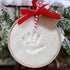 Child to Cherish First Christmas Ornament Kit with Wooden Ring, Glitter Baby Handprint