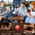 12 ropoda Shut The Box Game, Upgraded Numbers Wooden Board Games for Adult and Kids, Shut The Box Dice Game -Addition