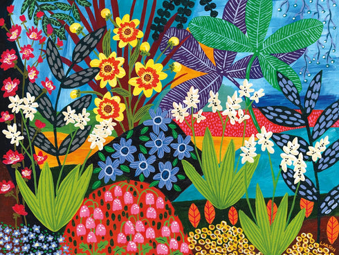 Ceaco Liselle Larsen Fantasy Gardens 300 Oversized Piece Jigsaw Puzzle