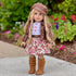 DreamWorld Collections Urban Explorer Clothes - Fits 18 Inch Doll, Brown Motorcycle Jacket, Dress & Boots