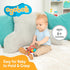 OgoBolli Baby Rattle Toy and Teether Ring, Tactile Sensory Ball for Boys and Girls 6+ Months - Soft Non-Toxic Silicone