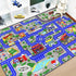 Capslpad Kids Rug Educational Play Rug 6.6' x 5' Traffic Road Kids