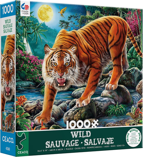 Ceaco - Wild - Night Tigers - 1000 Piece Jigsaw Puzzle