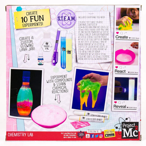 Project MC2 At-Home STEM Chemistry Lab Kit for Kids Age 6 and Up, DIY Lava Experiments