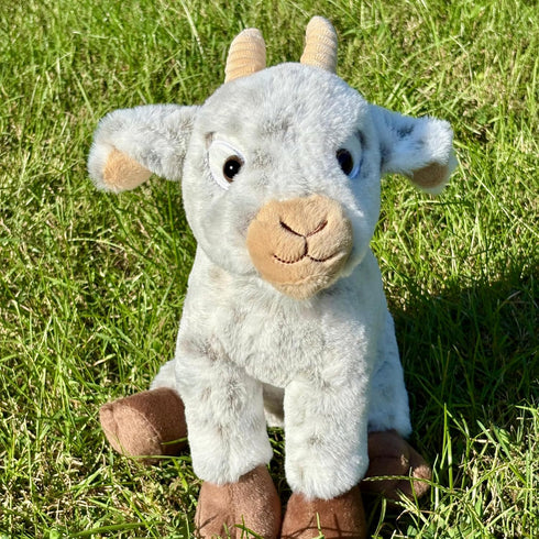 12 inches The Petting Zoo Goat Stuffed Animal Plushie, Gifts for Kids, Wild Onez Farm Animals, Goat Plush Toy