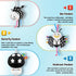 0-6 Spiral Car Seat Toys for Babies, Months Stroller Pram Activity Hanging Toys High Contrast Black and White Sensory
