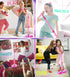 Mozlly Playset MP3 Super Star Kids Karaoke Machine with Microphone Stand - Pink Microphone with Stand with Built
