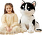 IKASA Giant Husky Stuffed Animal Plush Toy, 23" Huge Size, Cute Fluffy Oversized Plushie, Gifts for Kids