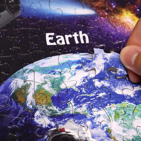 Think2Master Solar System & Space Exploration: 500 Pieces Large Format Jigsaw Puzzle for Kids 12+
