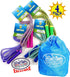 Deluxe Jump Ropes 7-Foot (7') - Pink, Green, Purple & Blue Gift Set with Bonus Storage Bag - 4 Pack