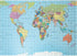 MyPuzzle Color World Map - Premium 500 Piece Jigsaw Puzzle for Adults, Borders, Countries, Roads, Cities