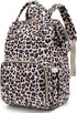 Xunteny Leopard Baby Diaper Bag Backpack for Girls Boys, Waterproof Large Maternity Nappy