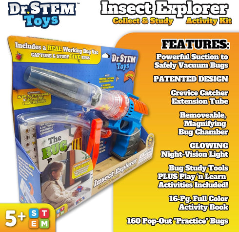 3 12, Nature Bound Bug Catcher Toy, Eco-Friendly Bug Vacuum, Catch and Release Indoor/Outdoor Play, Ages to Green