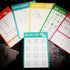 6 Portable Travel Game Activities Notepad, On The Go Plane Trip Game, 4 x 6-inches (2 Pads and 60 Sheets Each)