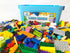 Brick Loot 1,000 Building Blocks with Storage Box Organizer, Fun Toy Bricks for Kids & Adults 6 Year Old+, Compatible
