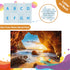 Jeacirio 500 Sunset 500 20.5 15 Pieces Puzzles for Adults Jigsaw Puzzle Beach Sea Cave Puzzle for Elderly, Recycled