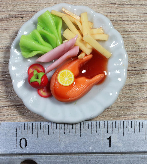 Mixed 5 Assorted Breakfast Sausage Dollhouse Miniature Food Collectibles