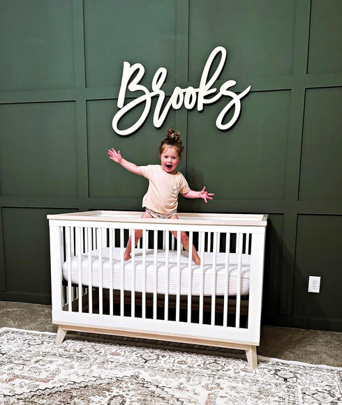 Custom Nursery Wood Name Sign Personalized Nursery Decor Kids Name Sign for Accent Wall in Nursery or Kids Room Letter