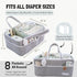 Lily Miles Baby Diaper Caddy - Large Organizer Tote Bag for Baby Essentials, Nursery Must Haves