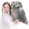 IKASA Lifelike Giant Owl Stuffed Animal Plush Toy, 17 Inches Large Big