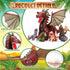 Deekin 7 Pcs Dragon Toy Set, 16 Inch Large Dragon Stuffed Animal with 4 Cute Baby Plush Dragons and 2 Eggs