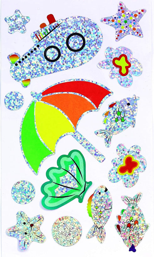 Creativity For Kids Sensory Sticker Playset, Magical Undersea Adventures, 50+ Sensory Stickers and Scenes