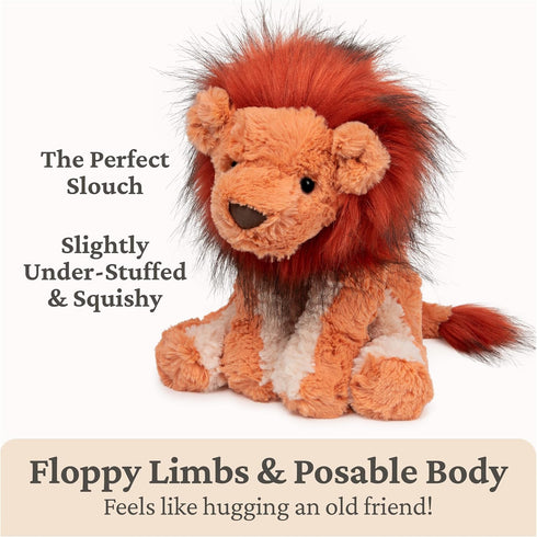 Cozys 0 10" GUND Collection Lion Plush Stuffed Animal for Ages and Up, Orange/Red