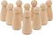 Large Wood Peg Dolls 3-1/2 inch, Pack of 25 Birch Unfinished Mom/Angel Shape Peg People to Paint