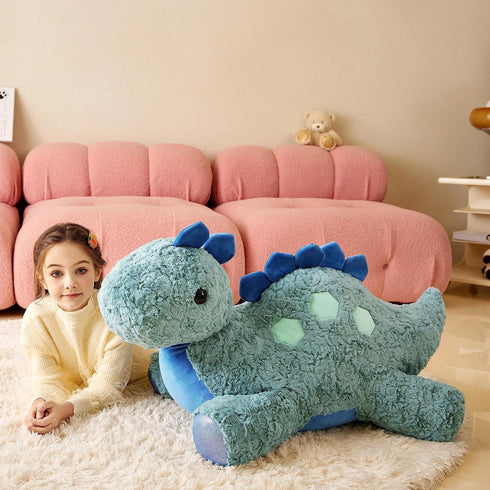 Giant Stegosaurus Stuffed Animal Plush Toy - 30" Large Dinosaur - Jumbo Cute Plushy Birthday Gift for Kids