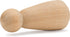 Large Wood Peg Dolls 3-1/2 inch, Pack of 25 Birch Unfinished Mom/Angel Shape Peg People to Paint