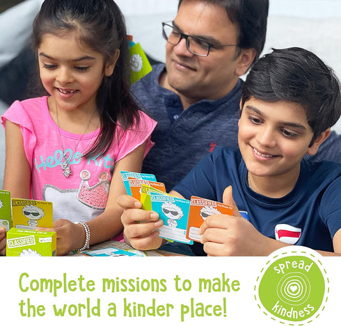 Open The Joy Kindness Cards for Kids, 56 Secret Missions for Little Secret Agents, Boosting Empathy and Social Skills