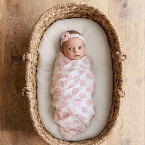 4 Pack 31.5 43.3 Muslin Swaddle Blankets for Newborn, Cotton Baby Blanket, Large x Breathable Soft Receiving Blankets