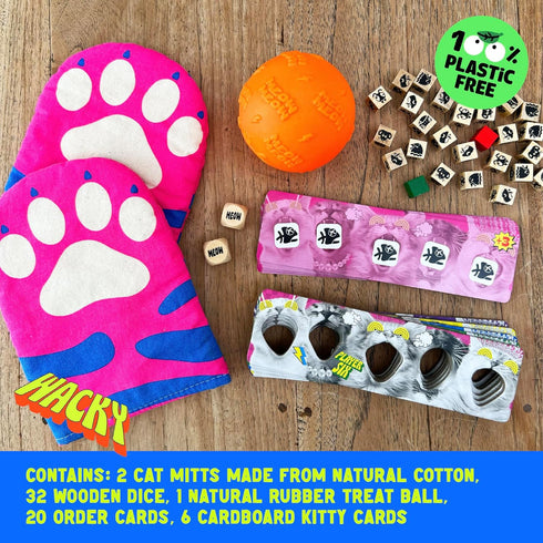 MCMILLER ENTERTAINMENT The Cat Mitt Game Hiss-terically Funny Family Board Game for Kids Teens & Adults | Pawsome Party
