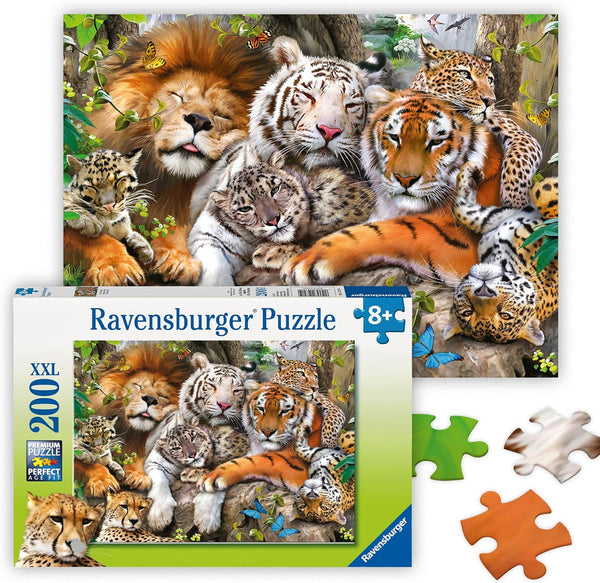 Ravensburger - Big Cat Nap - 200 Piece Jigsaw Puzzle - Stunning