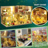 Flever Dollhouse Miniature DIY House Kit with Japanese Style, Creative Room with Furniture for Romantic Valentine's