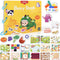 Montessori Busy Book for Toddlers, Educational Toys with 12 Themes, Learning Activities Gift for 1-4 Year Olds