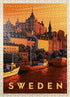MyPuzzle Sweden Vintage Poster: Stockholm, Premium 500 Piece Jigsaw Puzzle for Adults