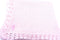 Sanjit Knitted Hand Crochet Finished Pink Cotton Baby Blanket with Chosen Monogram