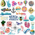 125 pcs Hydroflask Stickers, Ocean Beach Themed for Laptop, Water Bottle, Waterproof VSCO Girl Stuff
