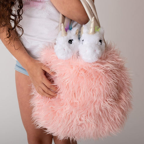 Perfectto Design Unicorn Toy for Girls Age 3-10; 4 PCS Set with Stuffed Animals and Doll Blanket