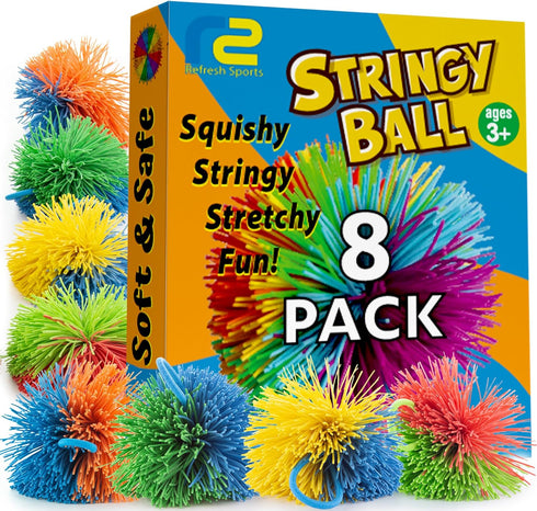 Stringy Balls & Sensory Toys 8 Pack - Fidget Toys Sensory Gifts